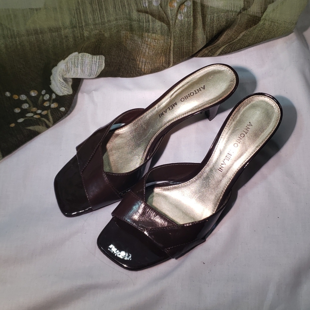 Antonio Melani brown short heels